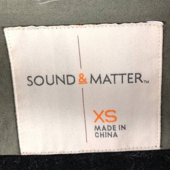 Sound Matter Green Drawstring Snap Front Lightweight Utility Anorak Jacket Coat - Picture 2 of 10